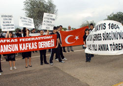 Çerkez Sürgünü'nün 145. yılında anıldı