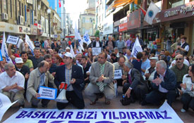 KESKten gözaltılara oturma eylemi