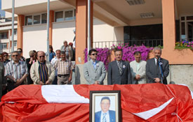 Valilikte hüzünlü tören