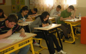 Ödüllü sınav için ter döktüler