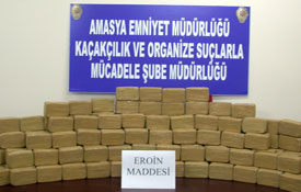 118 kilo eroin ele geçirildi