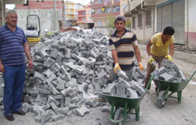 Yol çalışmalarına başlanıldı