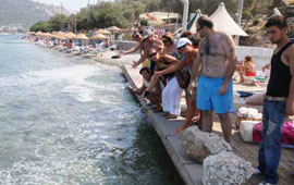 Derelerin denize aktığı yerler sakıncalı