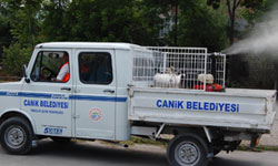 Canik'te sivrisineklere...