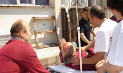 Hastanede yangın ...