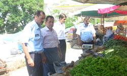Pazar yeri denetlendi