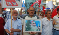 Çin'i boykot için eylem...