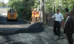 Çalışmaları yerinde inceledi