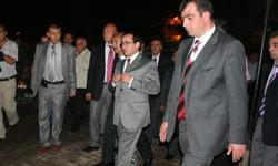 Afet yerinde incelemede...