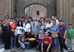 Turistleri ağırladı