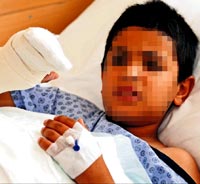 Beş hastane bir parmağı dikemedi