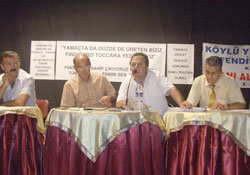 Fındık için toplanıldı