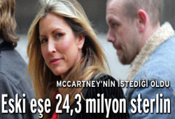 McCartney ve Mills 24.3 milyon sterlinde anlaştı