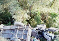 Kelkit Irmağı'na araç devrildi