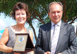 Çevre gönüllüsü onurlandırıldı
