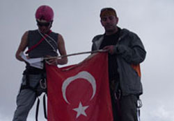 Samsunlu dağcılar zirve yaptı