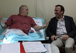 Genç'ten moral ziyareti