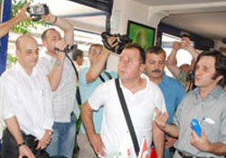 FİSKOBİRLİK önünde arbede