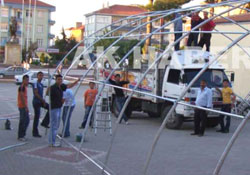 İftar çadırı kuruldu