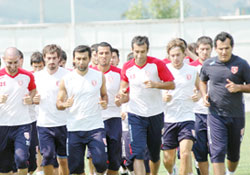 Çift idman yaptılar