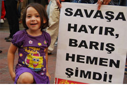 Barış için haykırdılar