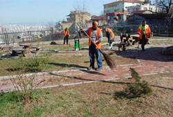 Canik'te parklar yaza hazırlanıyor