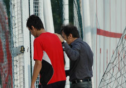 Turgut idmanı yarıda bıraktı