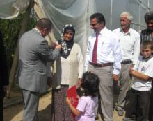 Kadın çiftçiye ödül