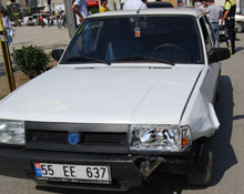 Kırmızıda geçmeye çalıştı