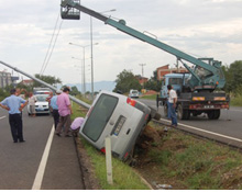 Ünye'de trafik kazası