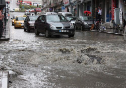 Samsun'da sele karşı tedbir alındı