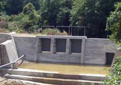 Gökçeağaç bent inşaatı tamamlandı