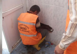 Tekkeköy`de yeşil alan suyu kesildi