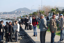 Samsunlu Sahilyolu'na akın etti