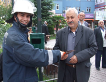 Bafra'da itfaiye haftası kutlanıyor