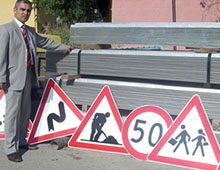İlçelere trafik levhaları dağıtılacak