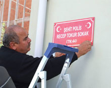 Şehit ismi sokağa verildi