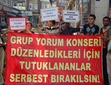 Konser düzenlemek suç değil