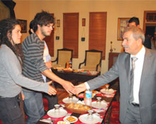 Demirtaş, Avrupalı gençleri ağırladı