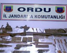 Ordu'da silah ve esrar operasyonu