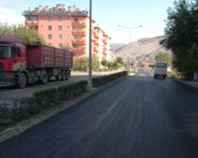 Tokat Sivas Karayolunda çalışma