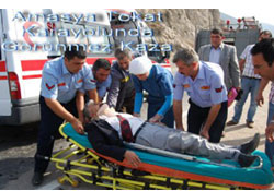 Amasya Tokat Karayolu'nda görünmez kaza