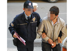 36'ıncı lastikte yakalandı