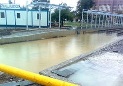 Raylar göle döndü