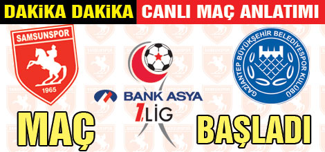 Samsunspor 0 - Gaziantep 1 maç sona erdi