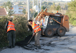 Tekkeköy boydan boya asfaltlanıyor