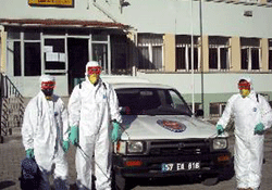 Ayancık'ta okullar ilaçlandı