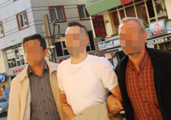 Damdan damada atlarken yakalandı