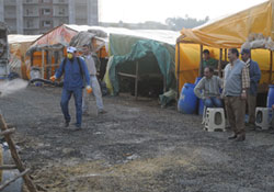 Atakum'da salgına karşı önlem alınıyor