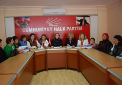 CHP'li kadınlar şiddete karşı
